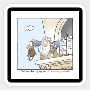 Galileo’s horrifying use of laboratory animals. Sticker